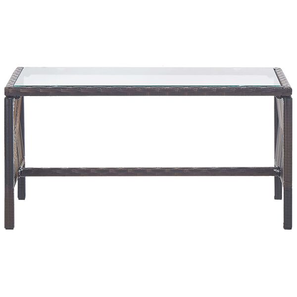 vidaXL Комплект Садових Меблів 4 Од. з Подушками Коричневий Поліротанг