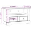 243738 vidaXL TV Cabinet Mexican Pine Corona Range 91x43x56 cm