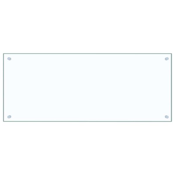 vidaXL Кухонний Фартух Прозорий 100x40 см Загартоване Скло