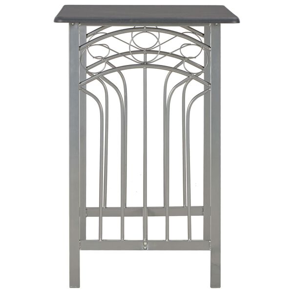 vidaXL Барний Комплект 3 Од. Антрацит Дерево і Сталь