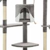 vidaXL Дерево для Котів з Сизальними Дряпками Сірий/Білий 203 см
