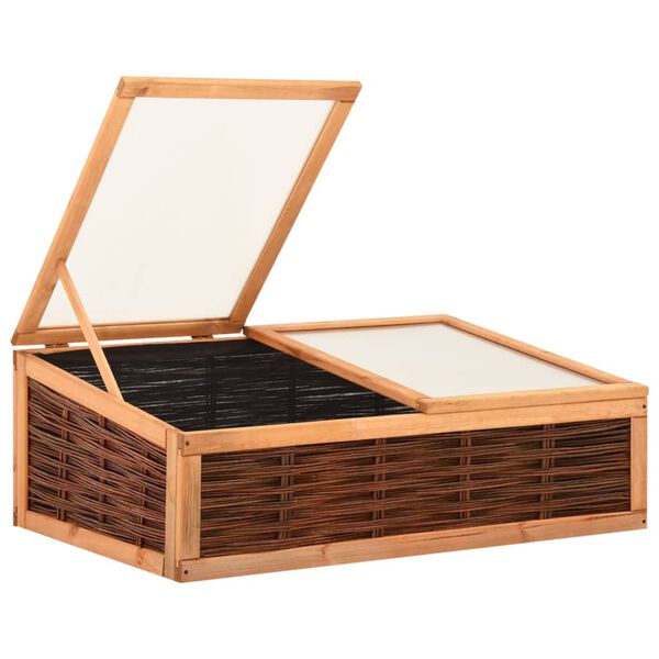 vidaXL Теплиця 120х80х45 см Масив Сосни і Верба