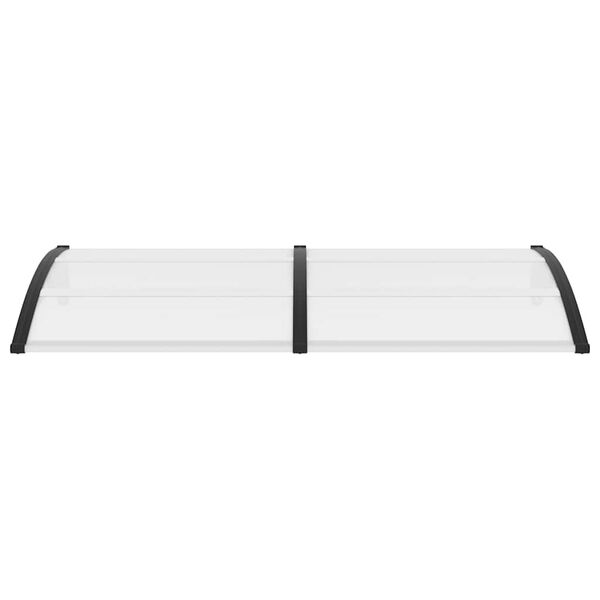 vidaXL Навіс для Дверей Чорний 200x100 см Полікарбонат