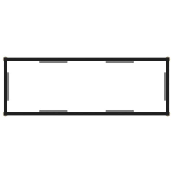 vidaXL Консольний Стіл Прозорий 100x35x75 см Загартоване Скло