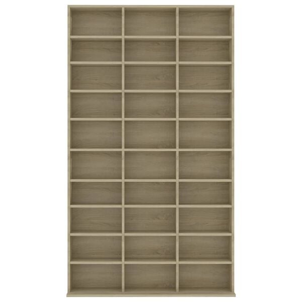 vidaXL Шафа для CD-дисків Дуб сонома 102x23x177,5 см ДСП