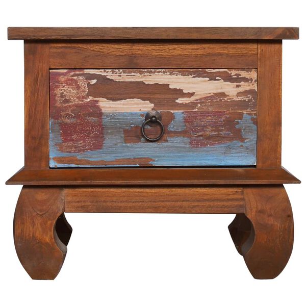 vidaXL Приліжкова тумбочка 45x35x40 см Відновлена тикова деревина