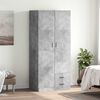800643 vidaXL Wardrobe Concrete Grey 80x52x180 cm Chipboard