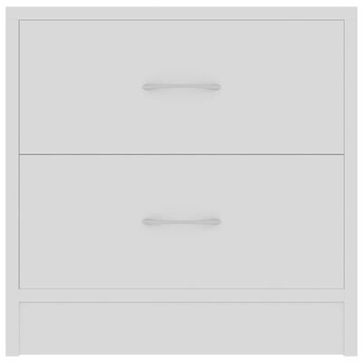 801036 vidaXL Bedside Cabinets 2 pcs White 40x30x40 cm Chipboard