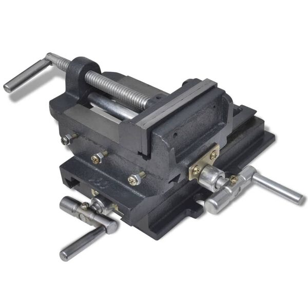 vidaXL Ручний Свердлильний Станок на Каретці Лещата 78 мм