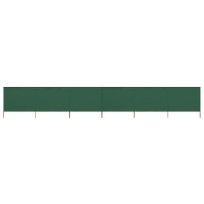 vidaXL 6-Панельна Вітрозахисна Ширма Зелений 800x160 см Тканина