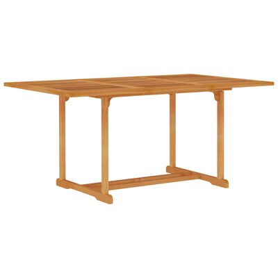 vidaXL Садовий стіл 150x90x75 см Масив тикового дерева