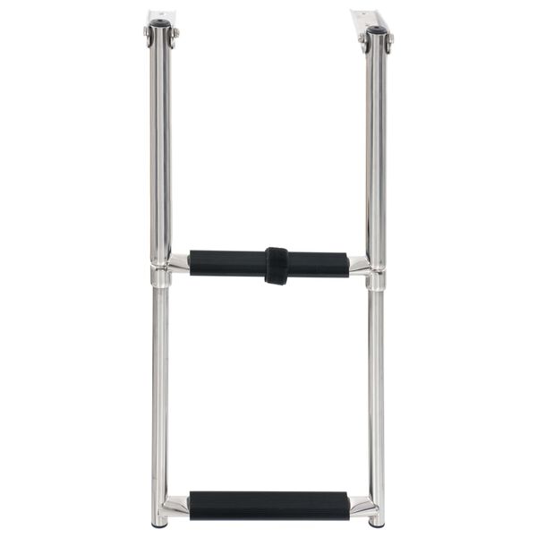 vidaXL Забортний Трап Розкладний 2 Щаблі Нержавіюча Сталь