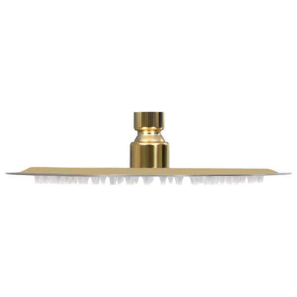 vidaXL Лійка для верхнього душу Кругла Золотистий 20 см Нержавійка