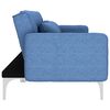vidaXL Диван-ліжко Синій Тканина