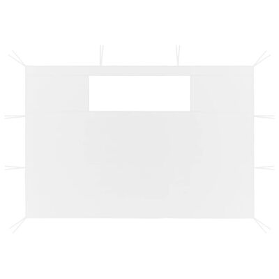 vidaXL Боковини для Альтанки з Вікнами 2 шт Білий 4,5x2,1 м 70 г/м²
