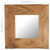 vidaXL Косметичне дзеркало 50x50 см Масив акації
