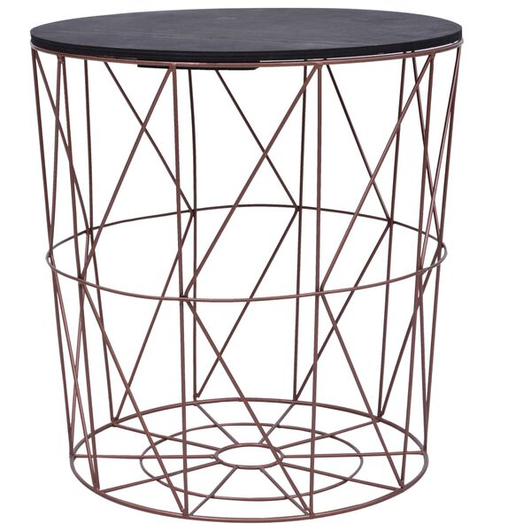 vidaXL Журнальні столики 3 шт Мідний