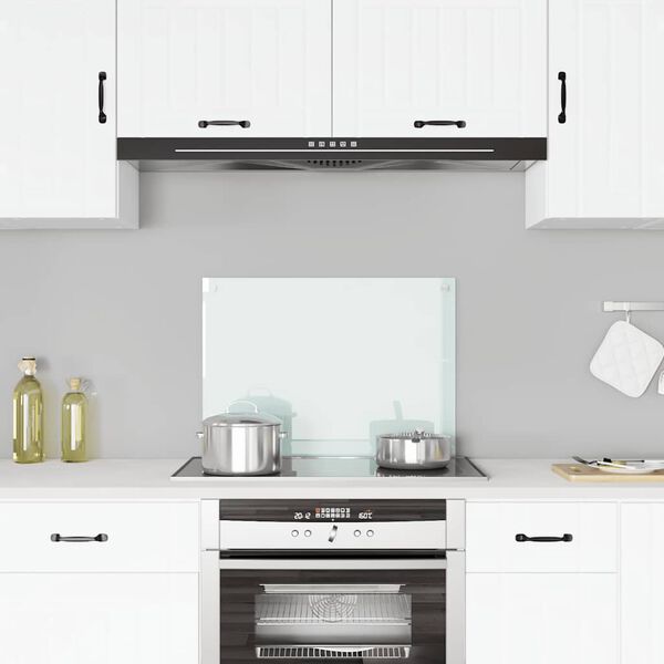 vidaXL Кухонний Фартух Білий 70x50 см Загартоване Скло