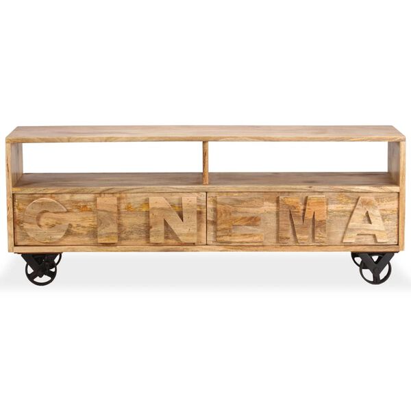 vidaXL Тумба під Телевізор 120x30x48 см Масив Дерева Манго