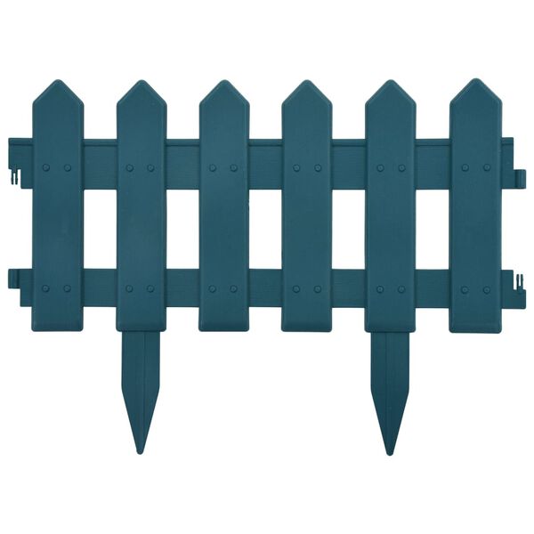 vidaXL Газонні Бордюри 25 шт Зелений 10 м ПП