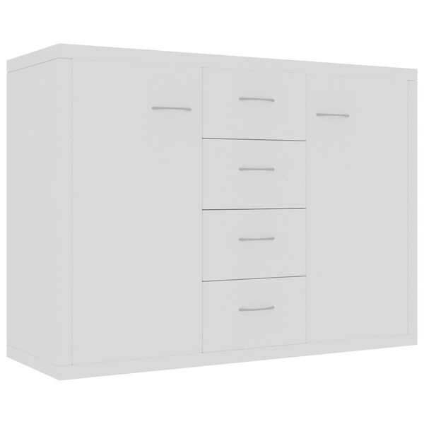 800684 vidaXL Sideboard White 88x30x65 cm Chipboard