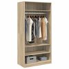 800228 vidaXL Wardrobe Sonoma Oak 100x50x200 cm Chipboard