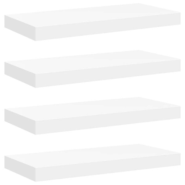 vidaXL Настінні Полиці з Прихованим Кріпленням 4 шт 50x23x3,8 см МДФ