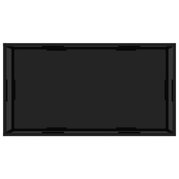 vidaXL Журнальний столик Чорний 120х60х35 см Загартоване скло