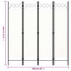 vidaXL 4-Панельна Кімнатна Перегородка Білий 160x180 см