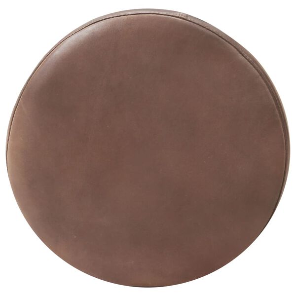 vidaXL Барні стільці 2 шт Зістарений Коричневий Натуральна Шкіра