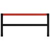 vidaXL Каркас робочого стола Чорний і червоний 120x57x79 см Метал