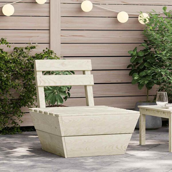 vidaXL Середня секція дивана з піддонів Просочена хвойна деревина