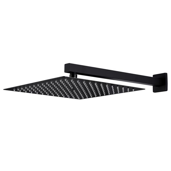 vidaXL Душова система Чорний Нержавіюча сталь 201