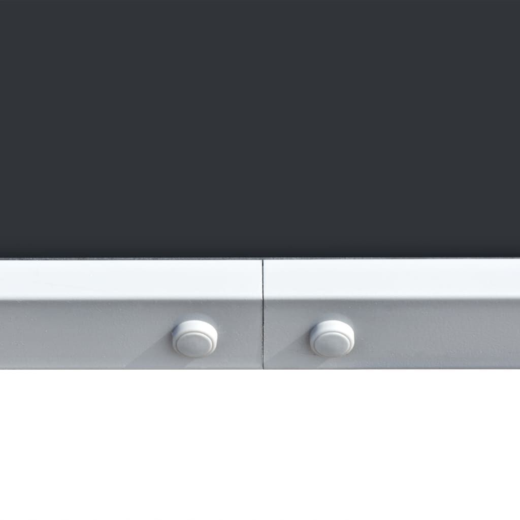 vidaXL Садовий стіл Чорний 150x90x74 см Сталь