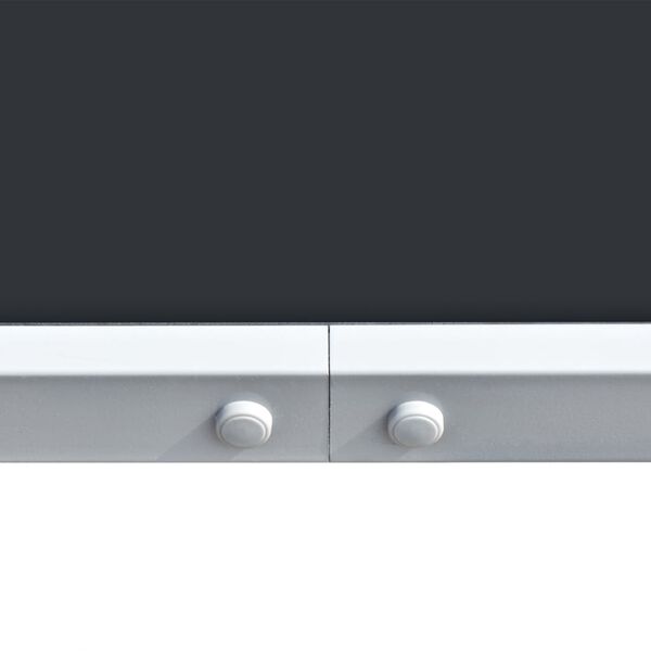 vidaXL Садовий стіл Чорний 150x90x74 см Сталь