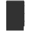 vidaXL Приліжкові тумбочки 2 шт Чорний 38x35x56 см ДСП