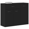 800676 vidaXL Sideboard Black 88x30x70 cm Chipboard