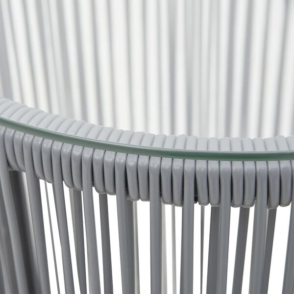 vidaXL Комплект Меблів для Бістро 3 Од. з Подушками Антрацит ПВХ Ротанг