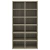 800399 vidaXL Shoe Rack Sonoma Oak 54x34x100 cm Chipboard