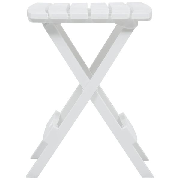 47690 vidaXL Folding Garden Table 45,5x38,5x50 cm White
