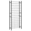 vidaXL Винний стелаж на 96 пляшок Чорний Залізо