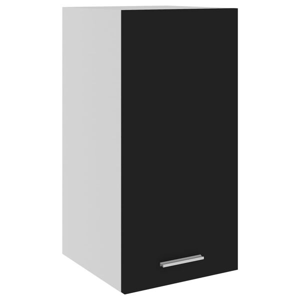 801245 vidaXL Hanging Cabinet Black 29,5x31x60 cm Chipboard