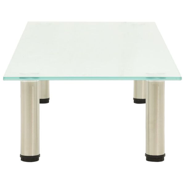 vidaXL Підставка під Телевізор Матовий 100x35x17 см Загартоване Скло