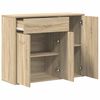800678 vidaXL Sideboard Sonoma Oak 88x30x70 cm Chipboard