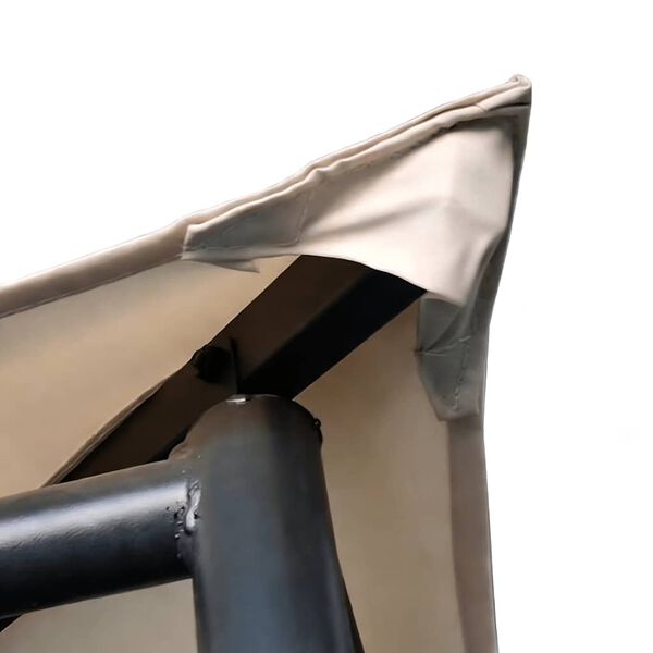 vidaXL Альтанка Павільйон Тент Навіс Бежевий 4x4 м Сталь