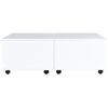 283724 vidaXL Coffee Table High Gloss White 100x100x35 cm