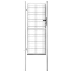 vidaXL Садові ворота Сріблястий 105x250 см Оцинкована сталь