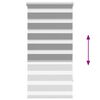 vidaXL Смугаста Рулонна Штора Сірий 60х120 см