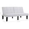 vidaXL 2-Місний диван Білий Штучна шкіра