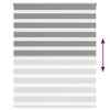 vidaXL Смугаста Рулонна Штора Сірий 140х175 см